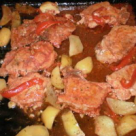 Friptura de porc cu legume la cuptor