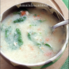 Supa-crema de pui cu spanac