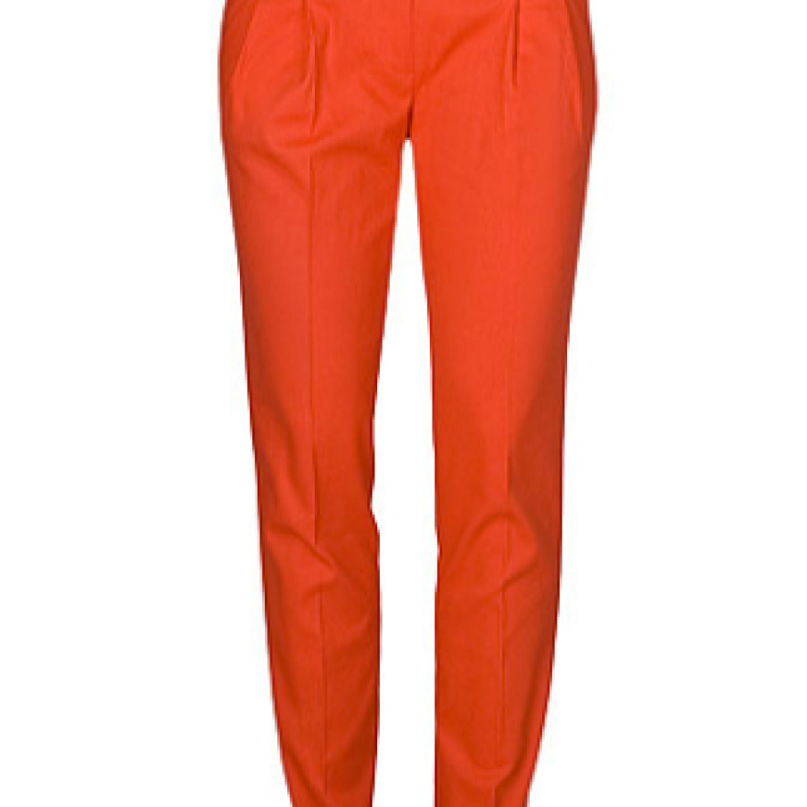 Pantaloni rosu-portocaliu