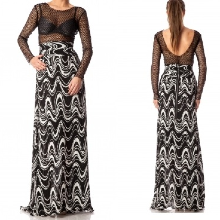 Fusta maxi cu talie inalta 