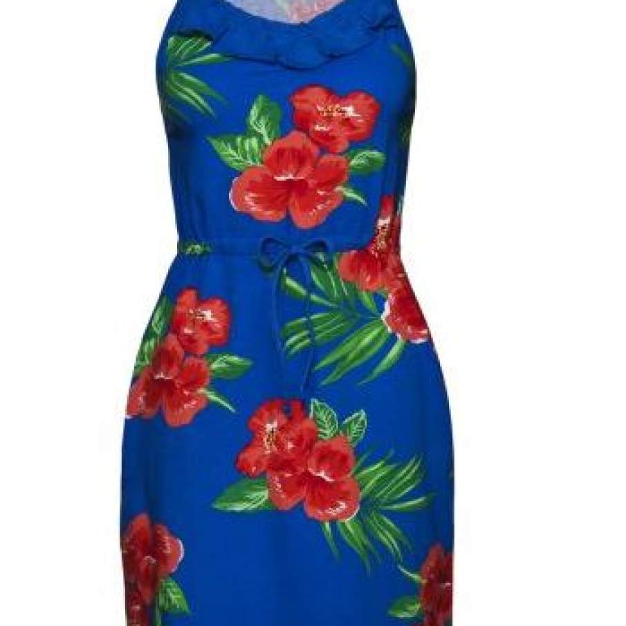 Rochie Ciel cu imprimeuri rosii