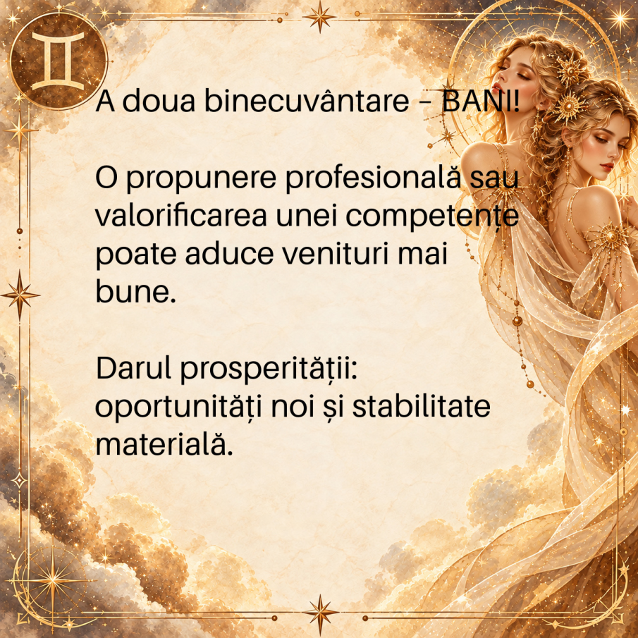 Zodia GEMENI intră într-un nou capitol al destinului! O DECIZIE neașteptată le poate aduce iubire, bani și libertate