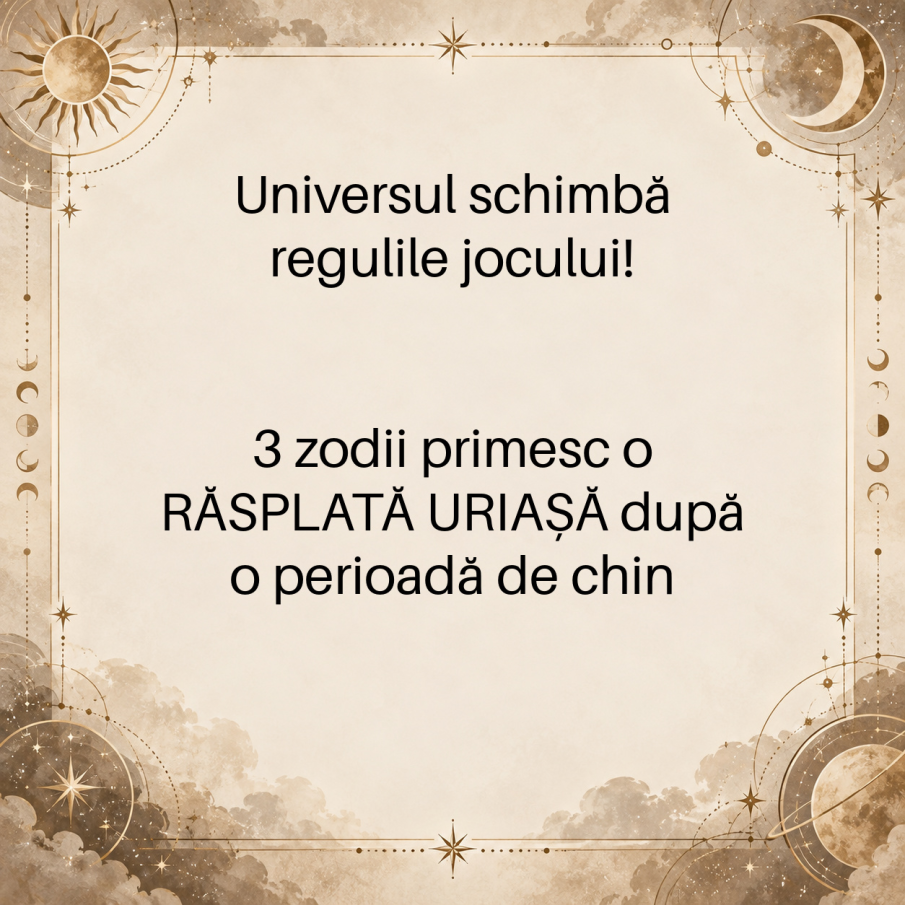 Universul schimbă regulile jocului! 3 zodii primesc o RĂSPLATĂ URIAȘĂ după o perioadă de chin