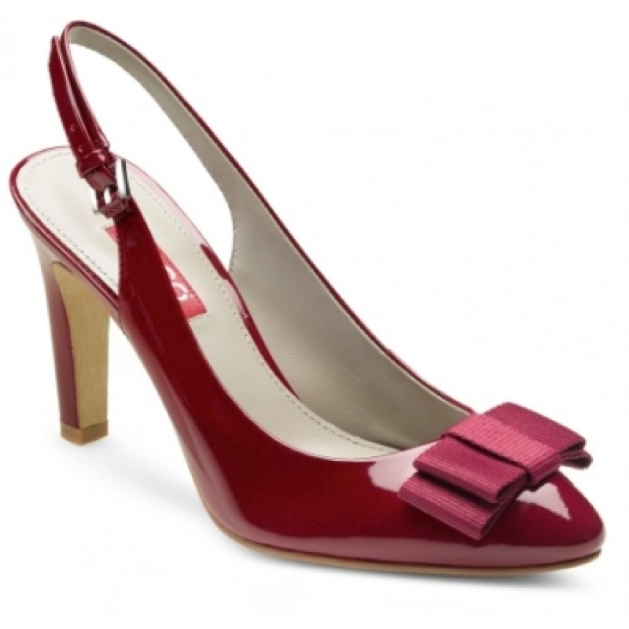 Pantofi rosu burgund 