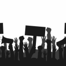 La protest cu bebelusii in fata Ministerului Muncii