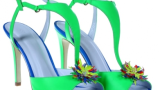 Sandale verde neon