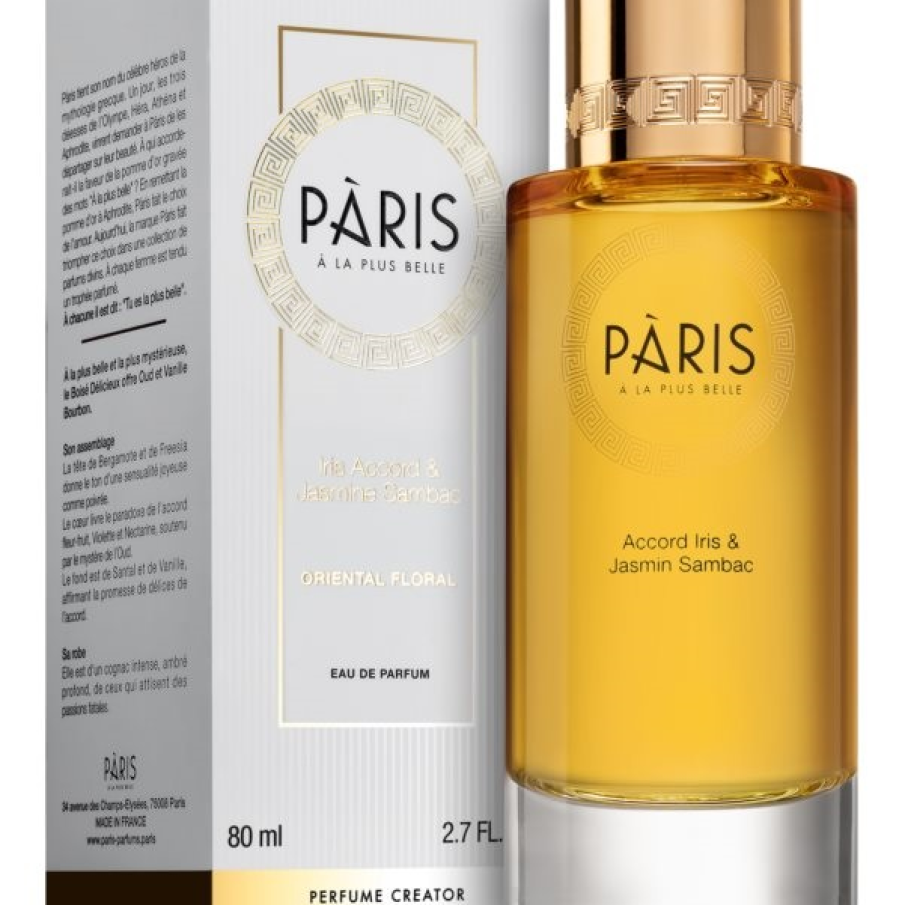 Apa de parfum Pàris à la plus belle Oriental Floral Iris Accord & Jasmine Sambac