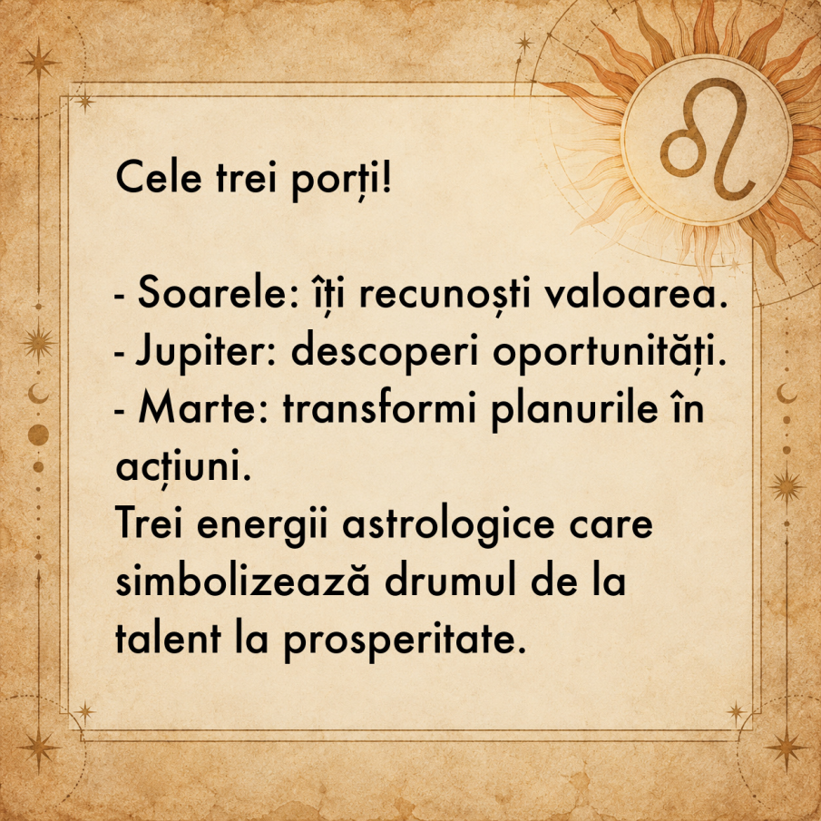 Leu cu Leu pentru... Leu! Zodia care deschide Portalul ABUNDENȚEI