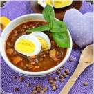  Supa de linte cu turmeric si ou de rata 