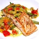 Somon cu portocale la cuptor