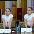 Moment emoționant în Parlament. O elevă de clasa a V-a a vorbit despre presiunea școlii, iar reacțiile au stârnit controverse