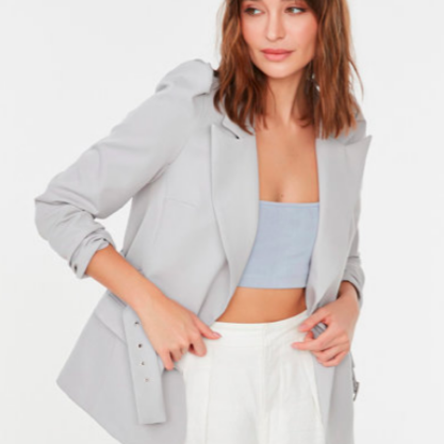 Trendyol Sacou cu o curea detașabilă în talie