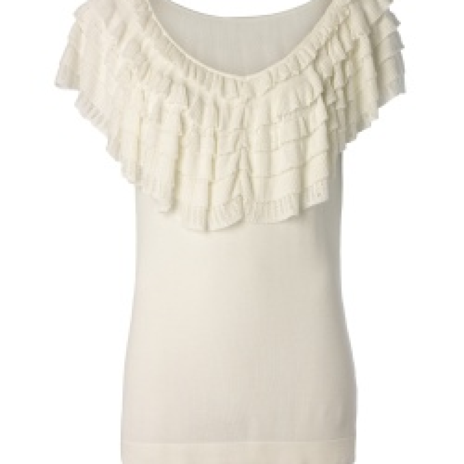 Bluza cu volanase suprapuse 