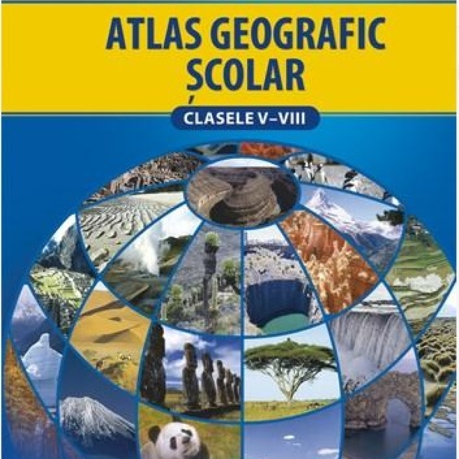 Atlas geografic școlar pentru clasele clasele V-VIII, apărut la editura Cartographia