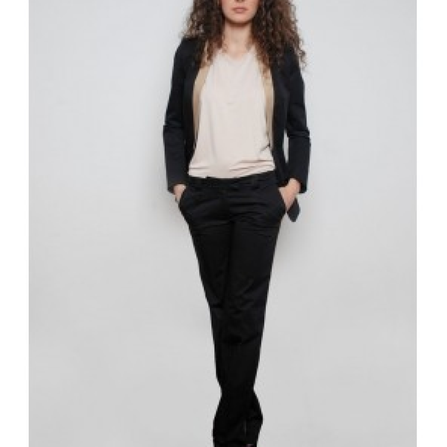 Pantaloni PNK, culoarea neagra 