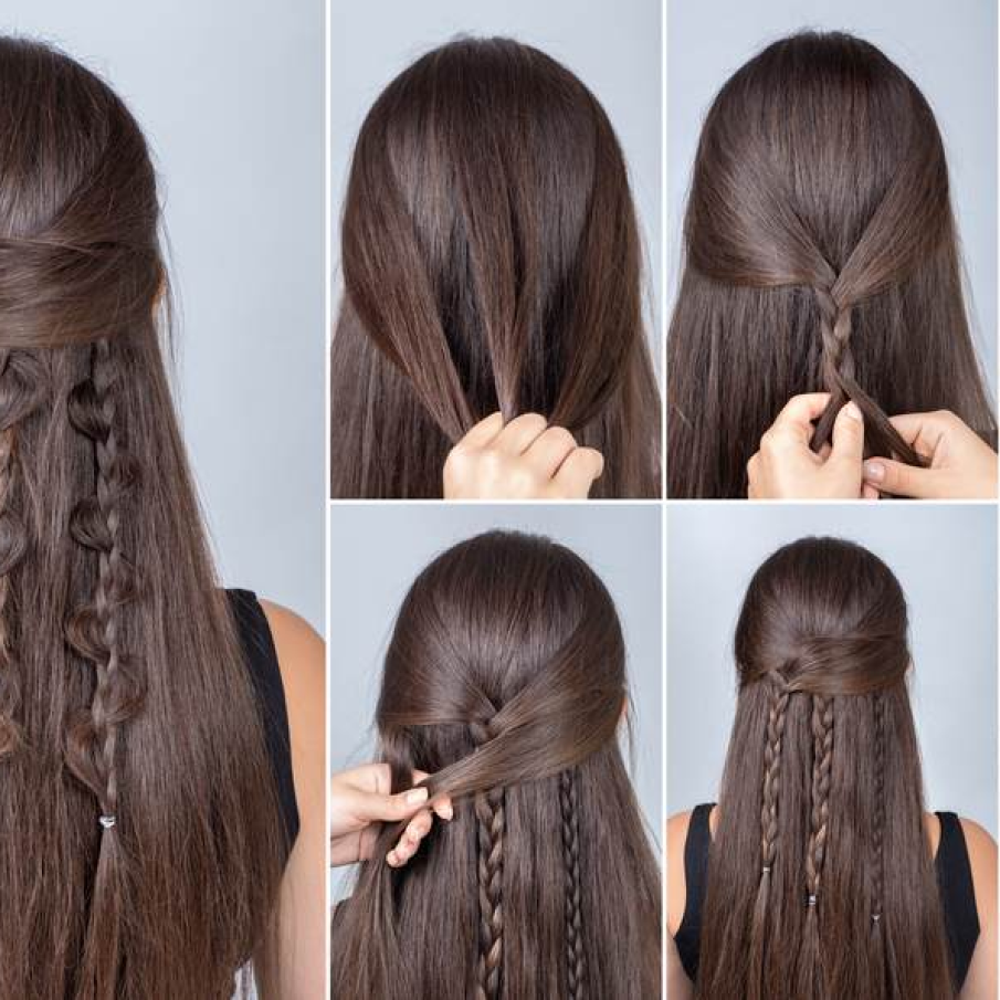 3 impletituri boho ce cad pe spate si pleaca din aceeasi sursa