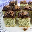 Prajitura cu mac si glazura de ciocolata