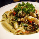 Salata de ciuperci, menta si paste