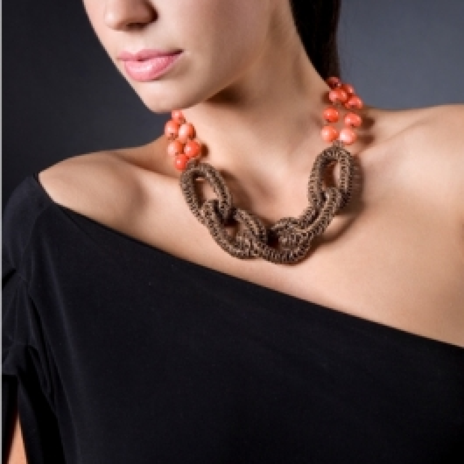 Colier Tangerine Handmade