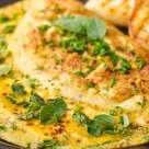 Tort de omleta cu crema de branza