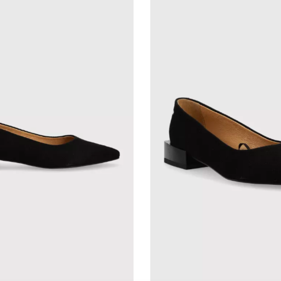 Wojas balerini din piele întoarsă