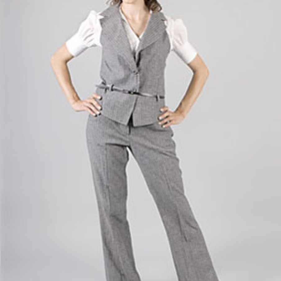 Vesta cu curelusa in talie 