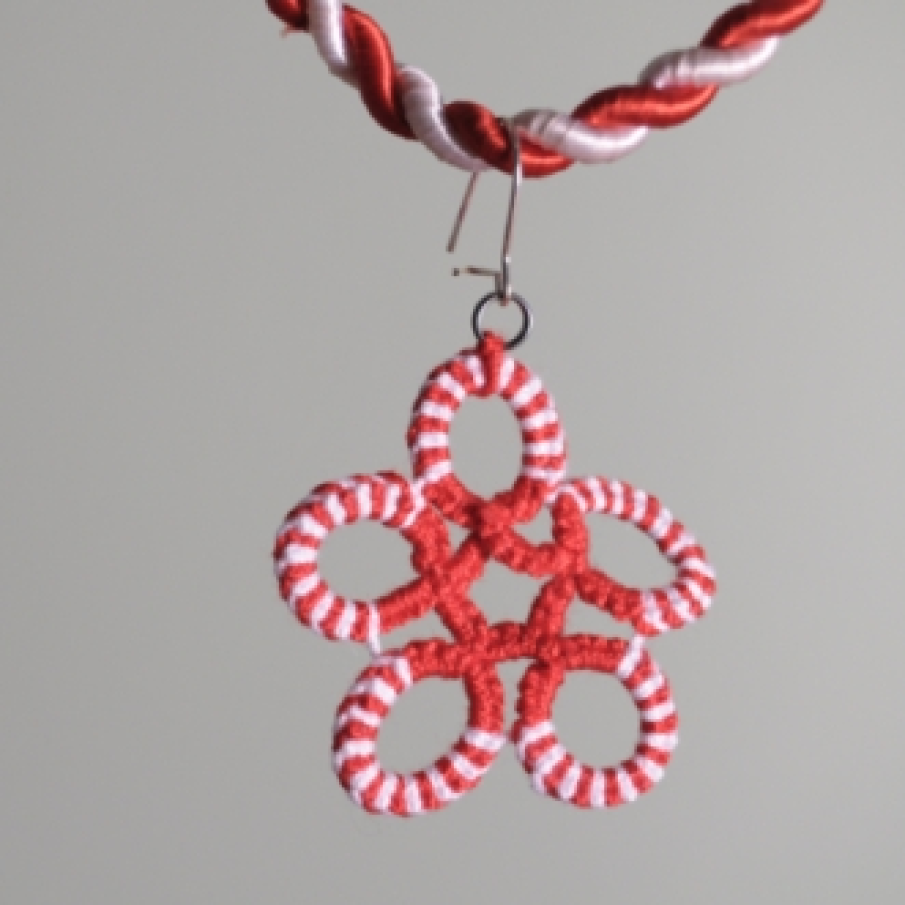 Martisor cercei crosetati