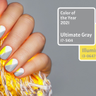 GRI + GALBEN - combinația cromatică supremă a anului 2021! Cum o purtăm pe unghii