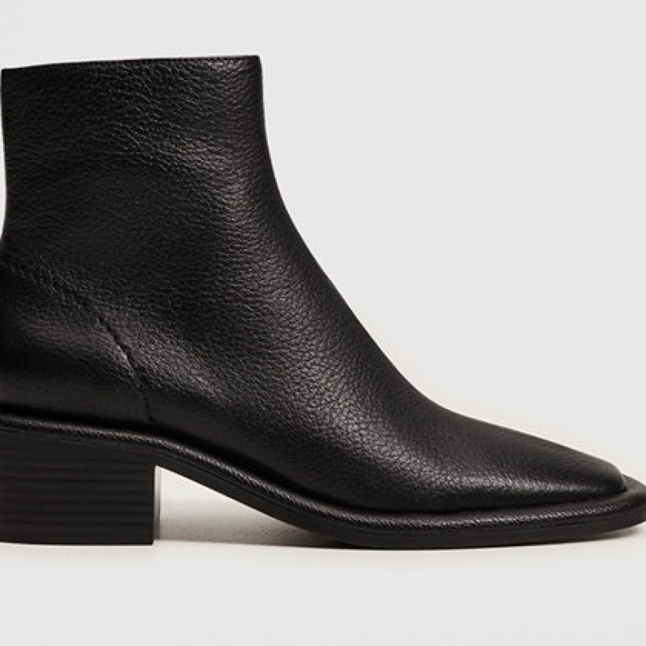 Mango Ghete de piele cu vârf rotunjit West