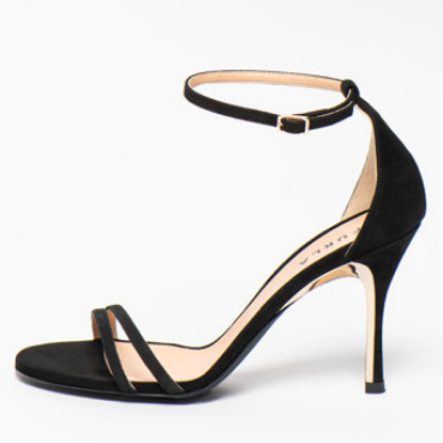 Sandale din piele intoarsă cu toc înalt Code - Furla