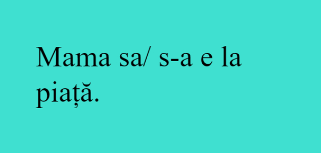 S-a sau sa?