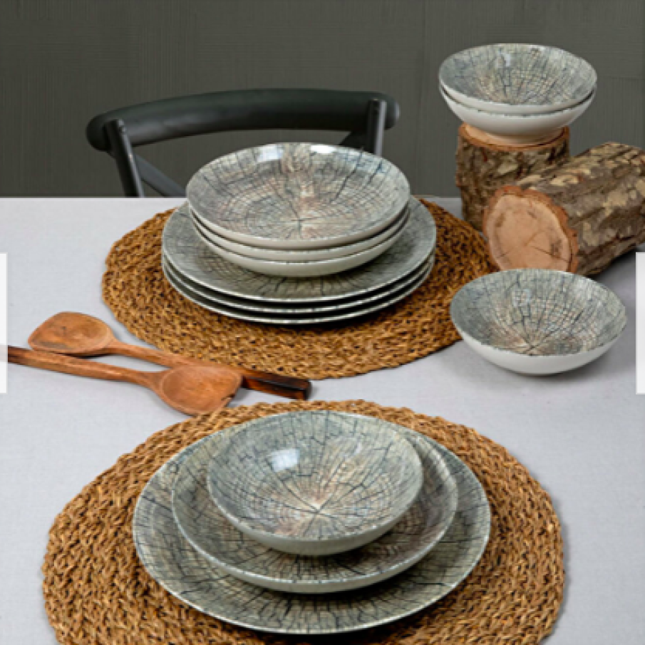 GURAL PORSELEN Set 18 piese pentru cină Gural Porselen, 25 x 25 x 2 cm, porțelan, Multicolor