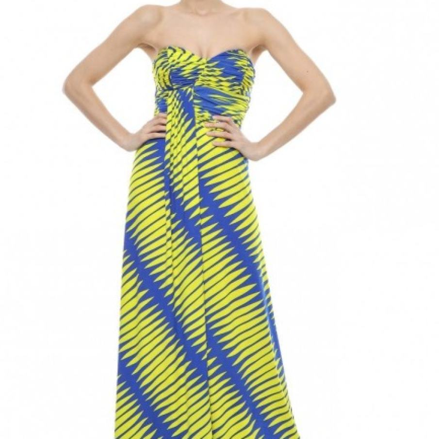 Rochie maxi cu dungi 