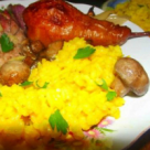 Muschiulet de porc cu ciupercute si pere aromate