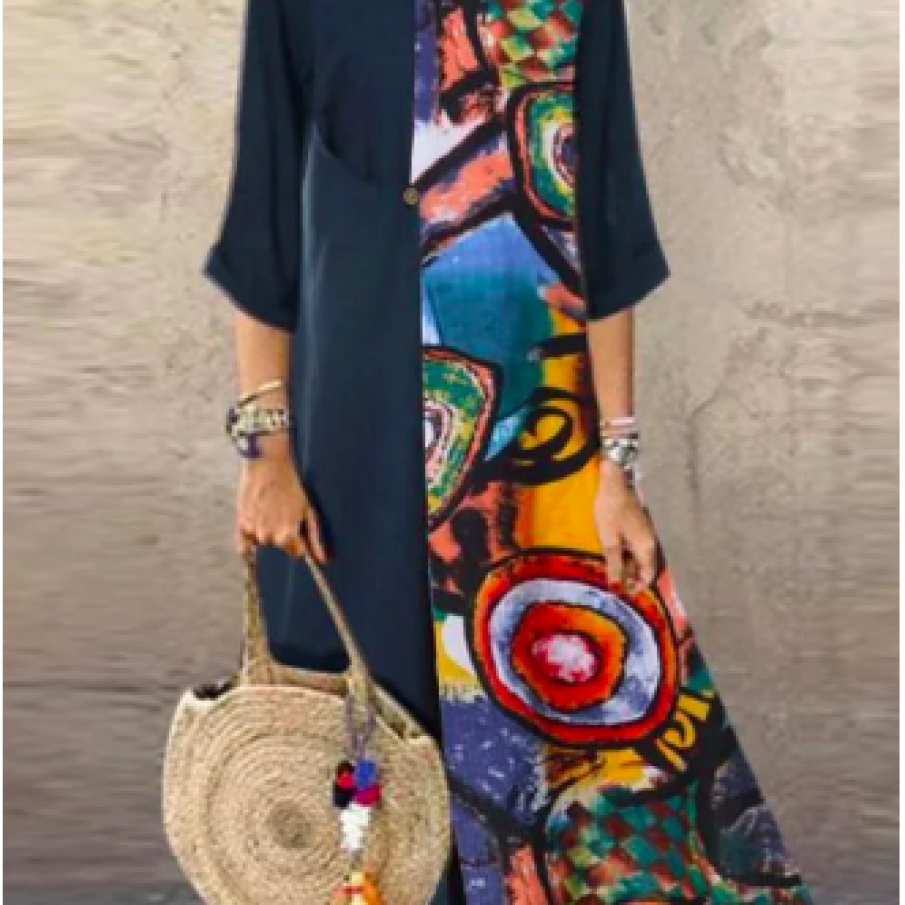 Rochie maxi chic pentru veri extravagante