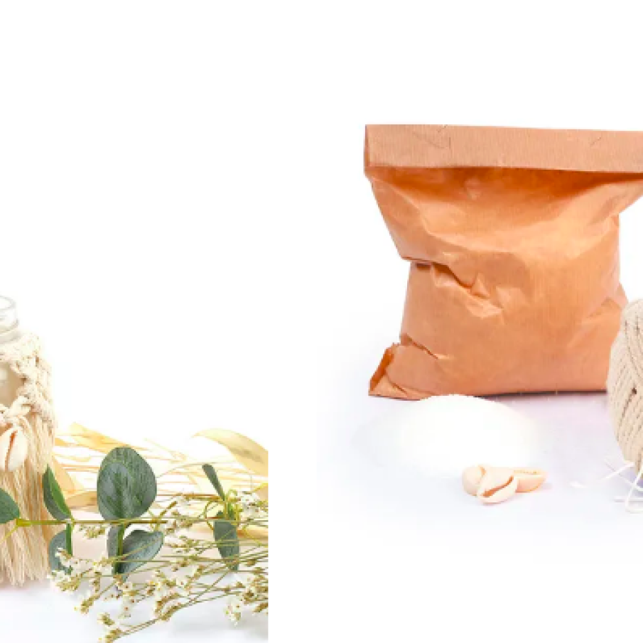 Graine Creative Kit de lumânări macrame DIY Bohemian Macrame Candle