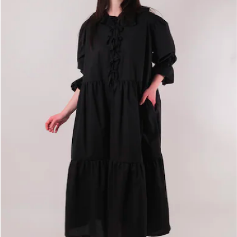 Twinset rochie culoarea negru, mini, evazată
