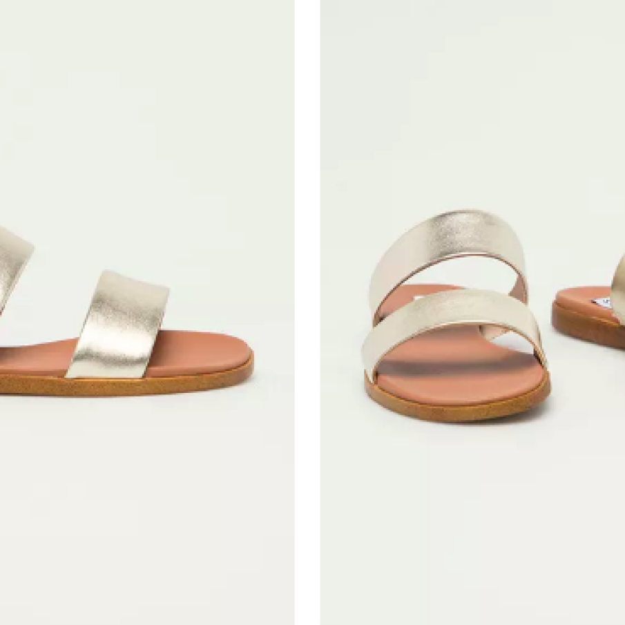 Steve Madden - Papuci Dual aurii