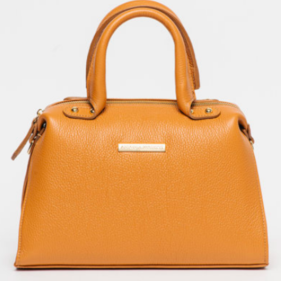 Antonia Moretti Geantă de piele cu mânere tubulare