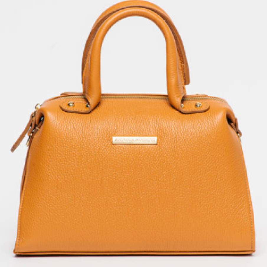 Antonia Moretti Geantă de piele cu mânere tubulare