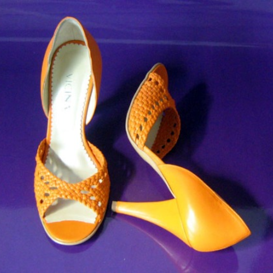 Sandale din piele impletita 