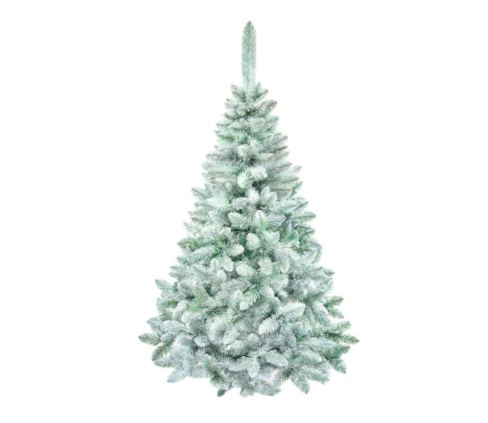 Brad artificial de Crăciun, tip pin înzăpezit, de lux, 180 cm, voluminos, 508 ramuri, aspect natural, suport inclus