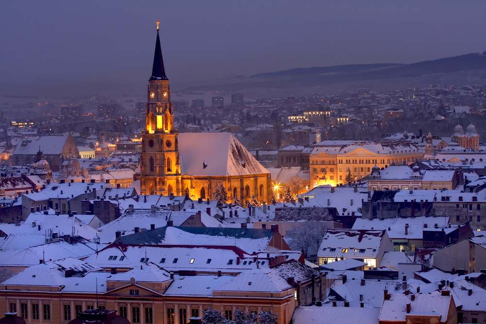 Cluj-Napoca peisaj de iarna 